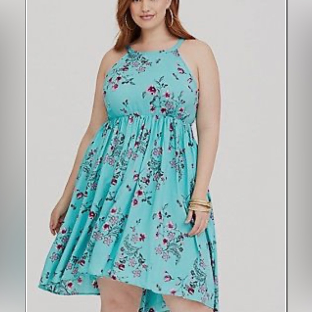 Floral High Low Dress